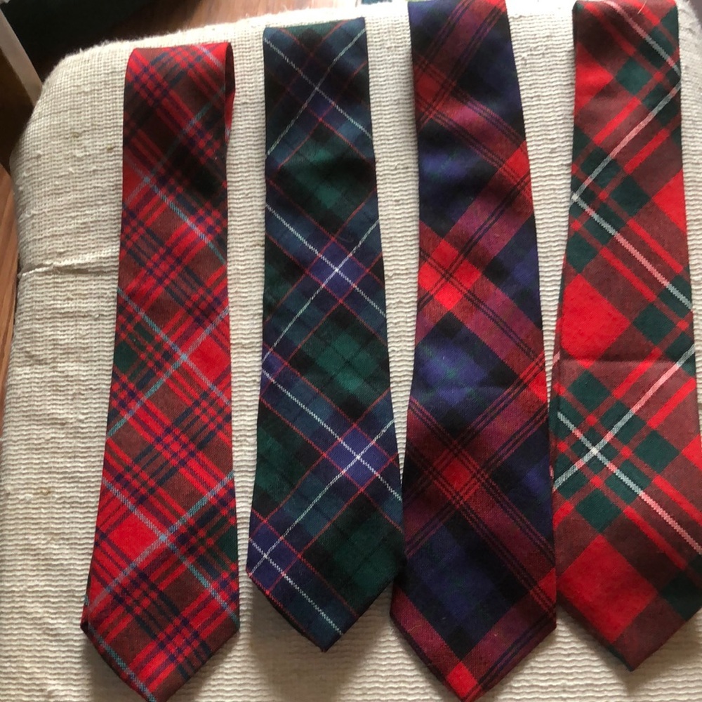 100% new wool ties from Scotland